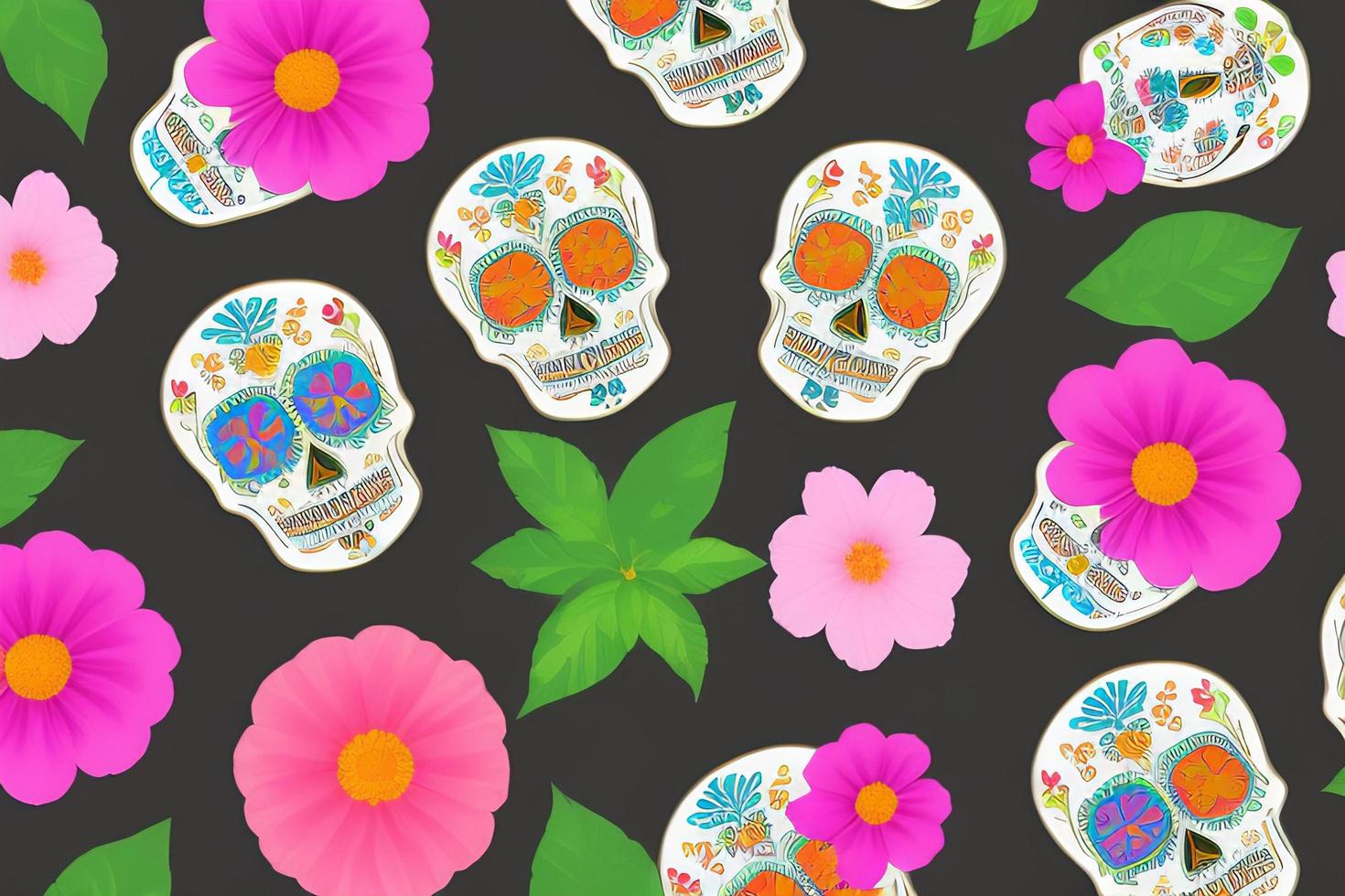 Dia de los Muertos, traditional Mexican cultural festival. Deads day. photo