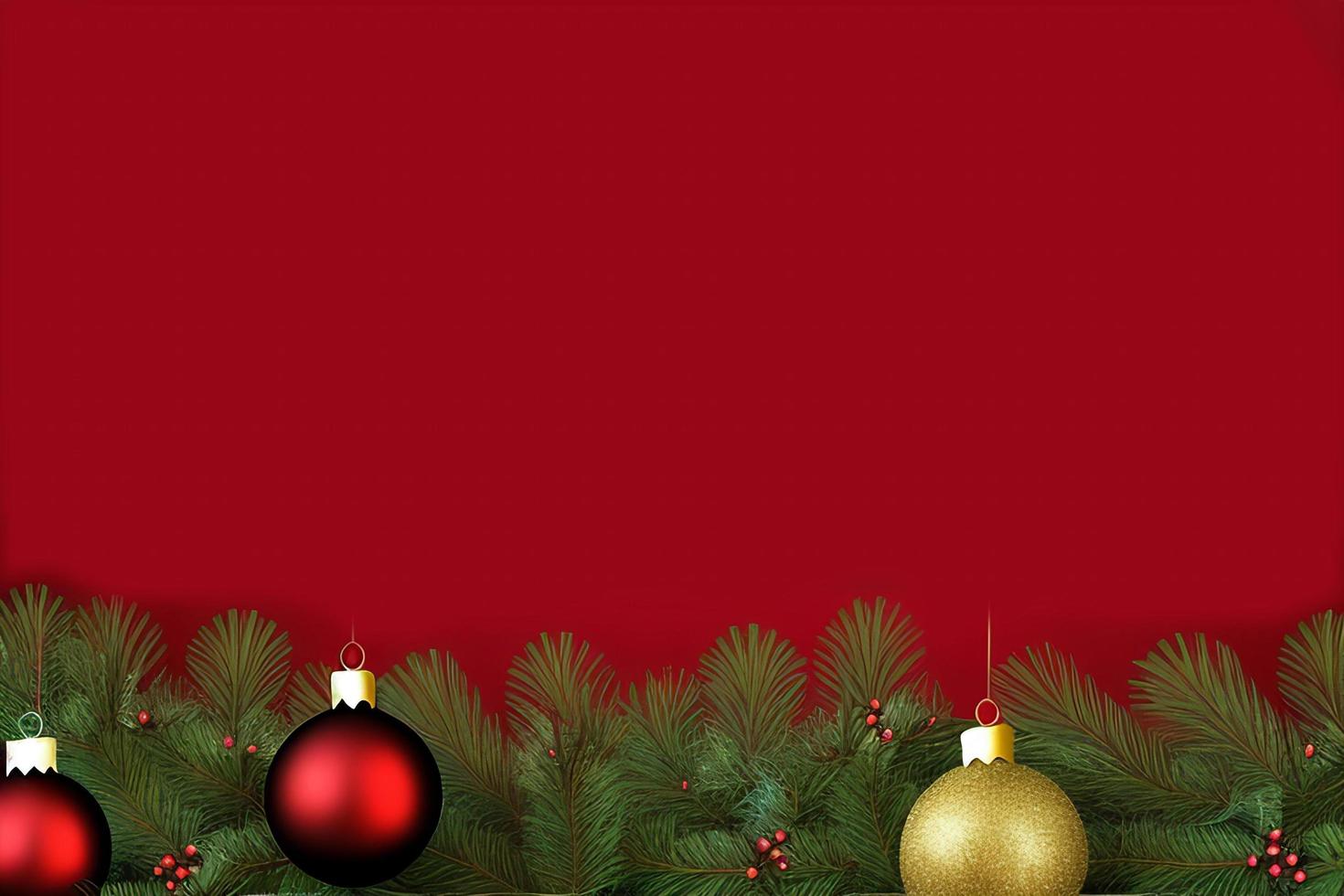 Christmas concept. Decorated Christmas Tree Near Fireplace at Home. photo
