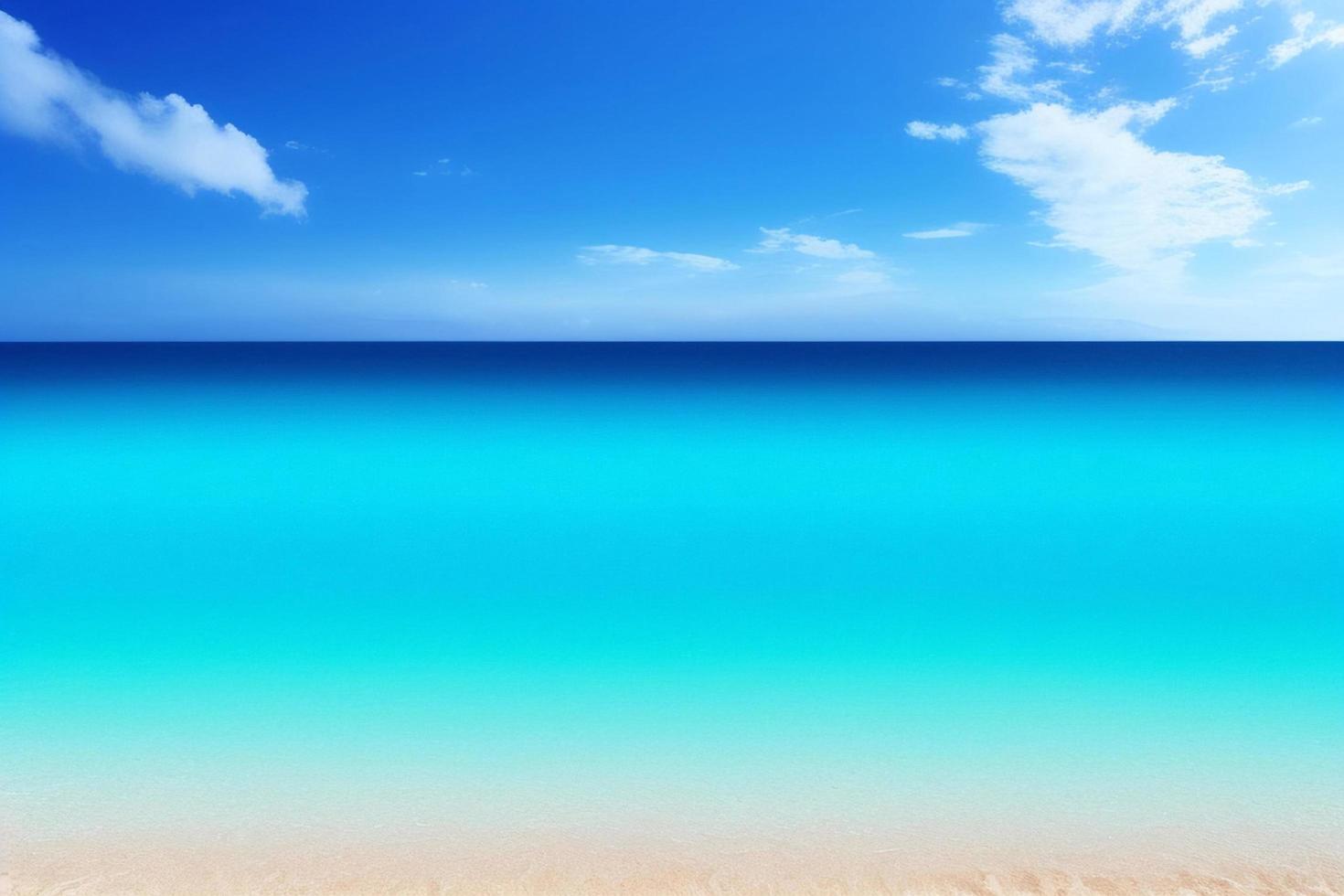Beautiful tropical beach with blue ocean. White sand tropical paradise beach background summer vacation concept. photo