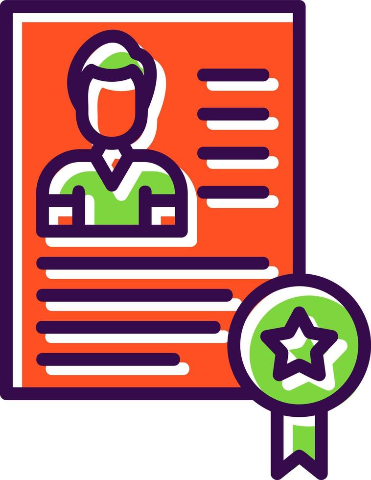 Certificate Vector Icon Design
