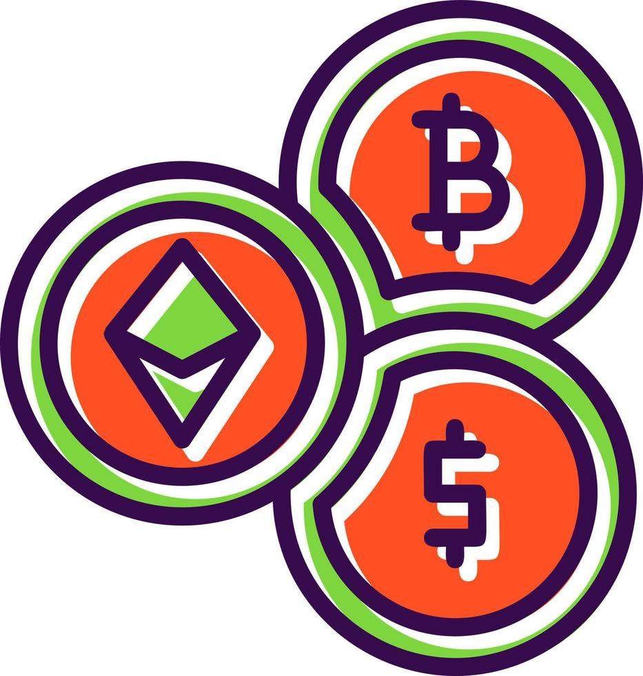 Cryptocurrency Vector Icon Design