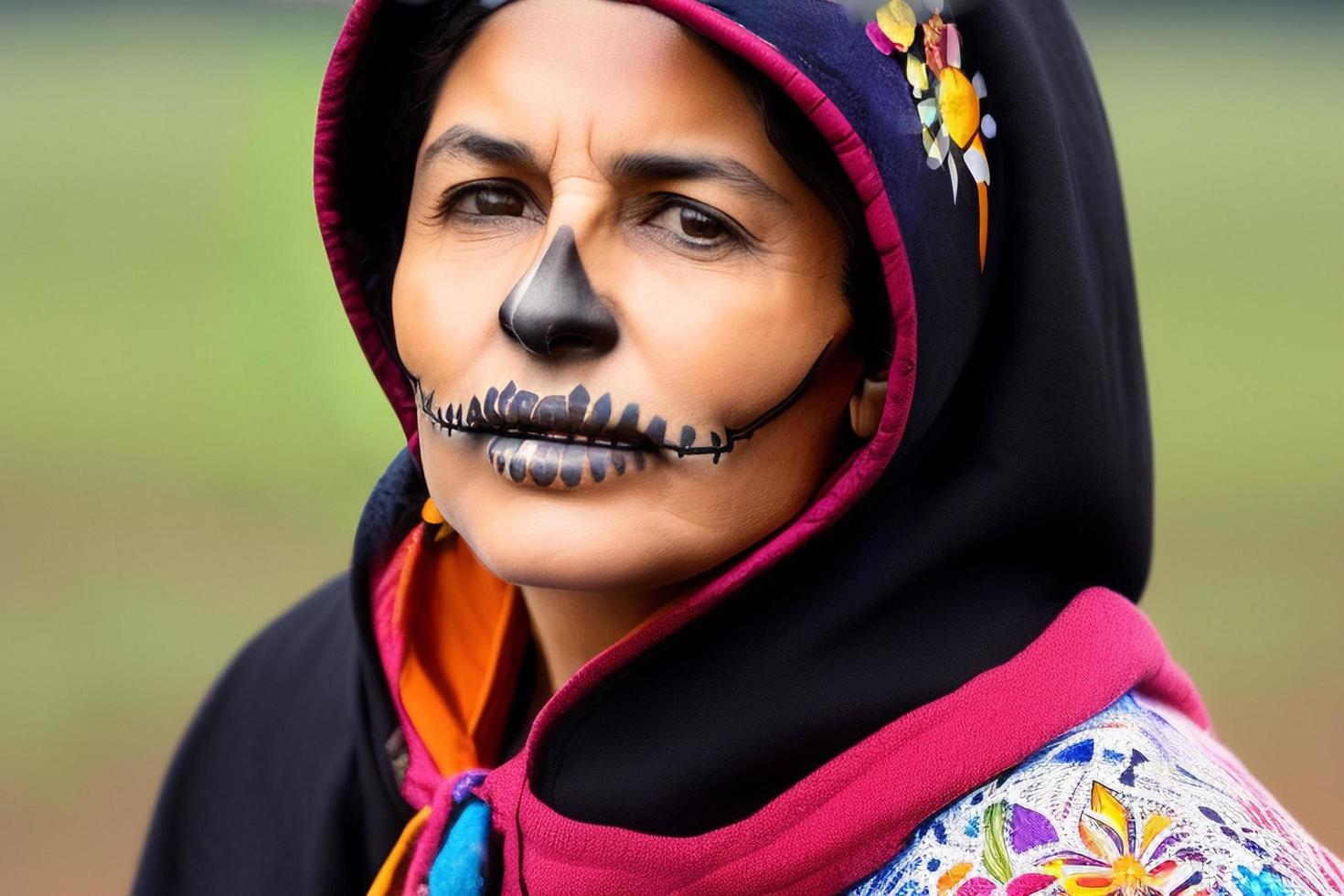 Dia de los Muertos, traditional Mexican cultural festival. Deads day. photo