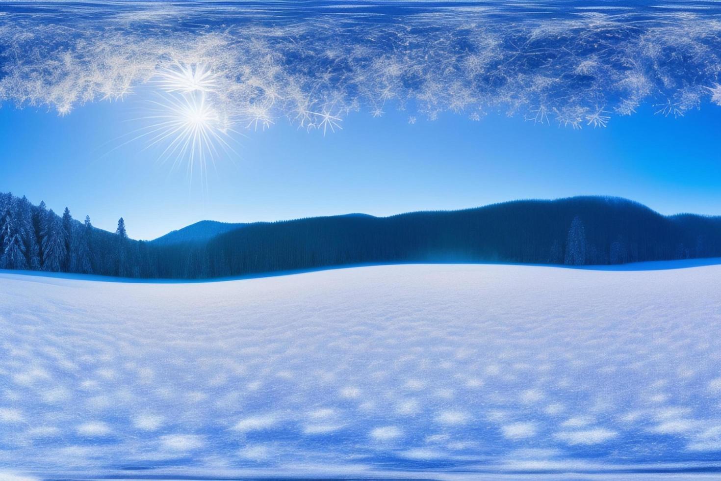 hermoso fondo de invierno con nieve. año nuevo, navidad y otras fiestas, afiche web, tarjeta de felicitación. foto