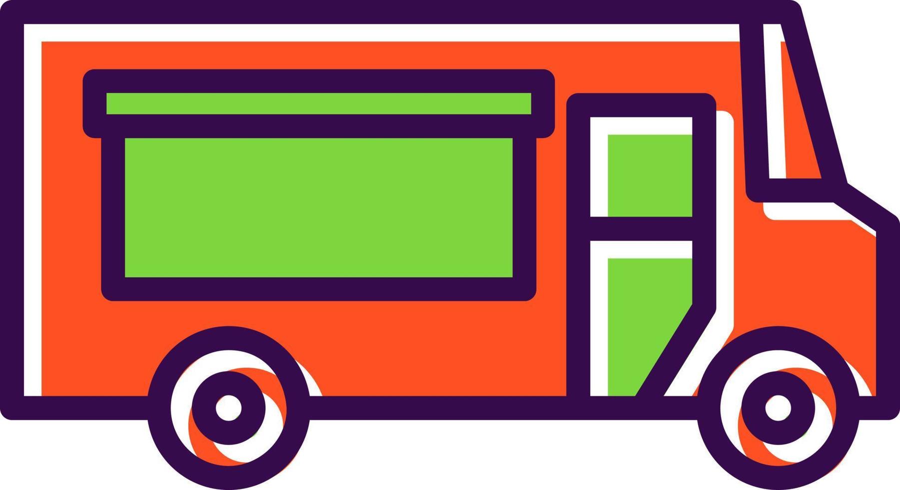 Food Truck Vector Icon Design