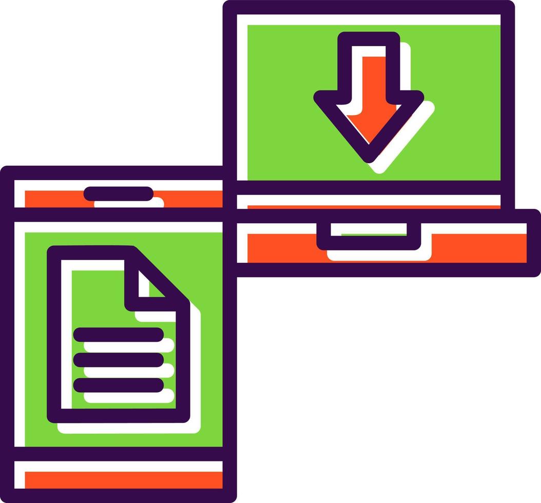 File Transfer Vector Icon Design