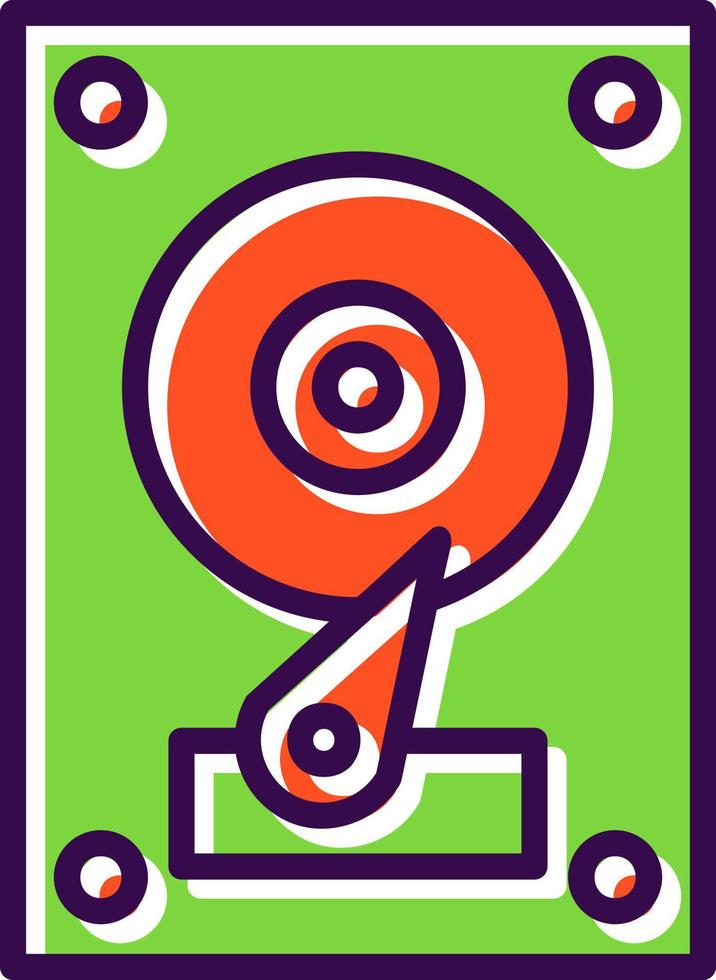 Hard Disk Vector Icon Design