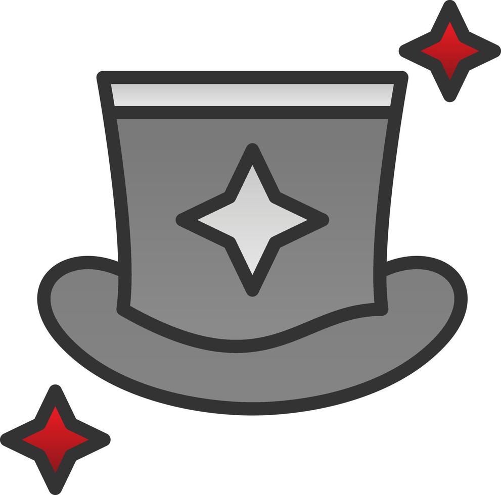 diseño de icono de vector de sombrero de mago