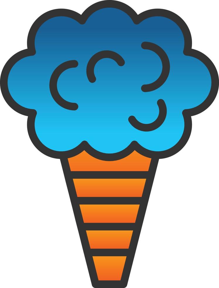 Cotton Candy Vector Icon Design