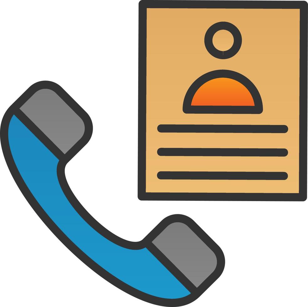 Contact Vector Icon Design