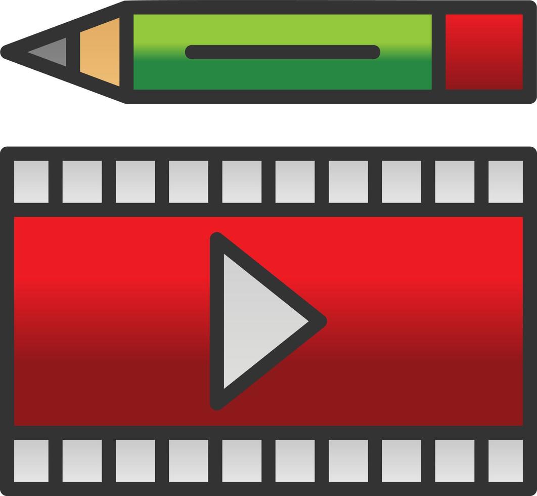 Video Edition Vector Icon Design