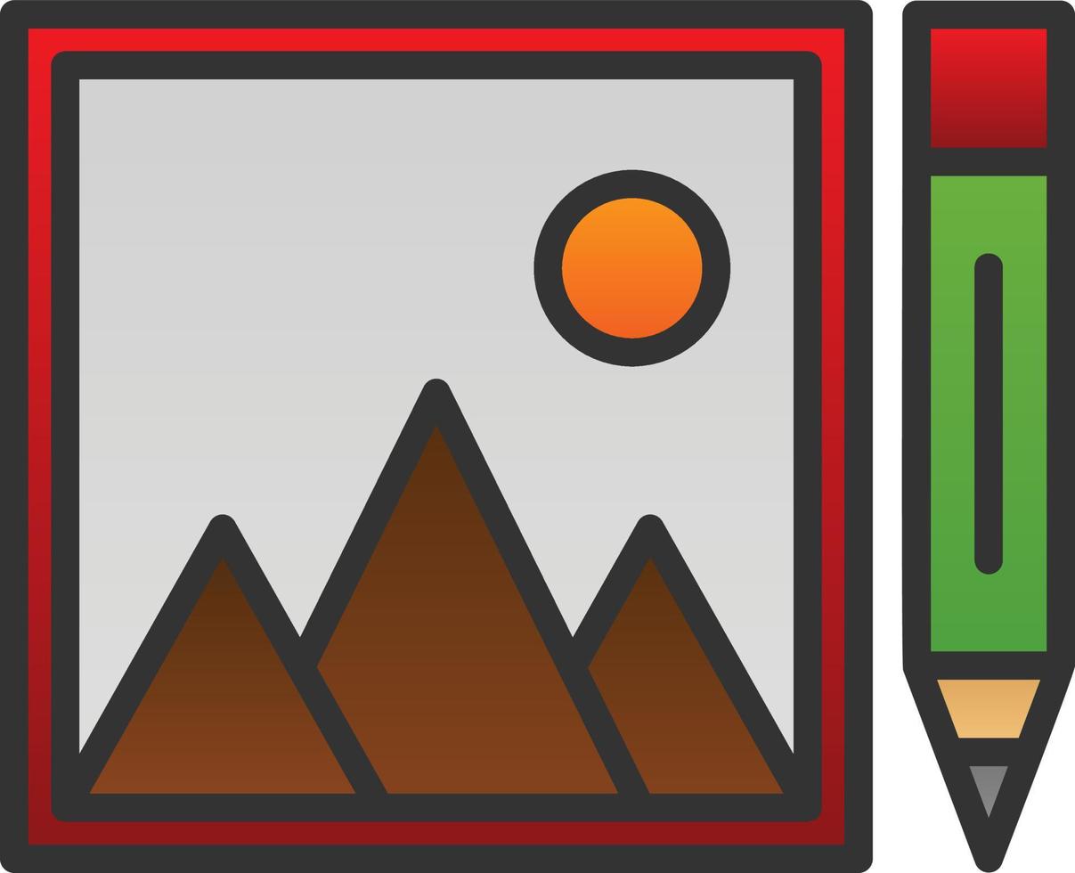 Photo Editing Vector Icon Design