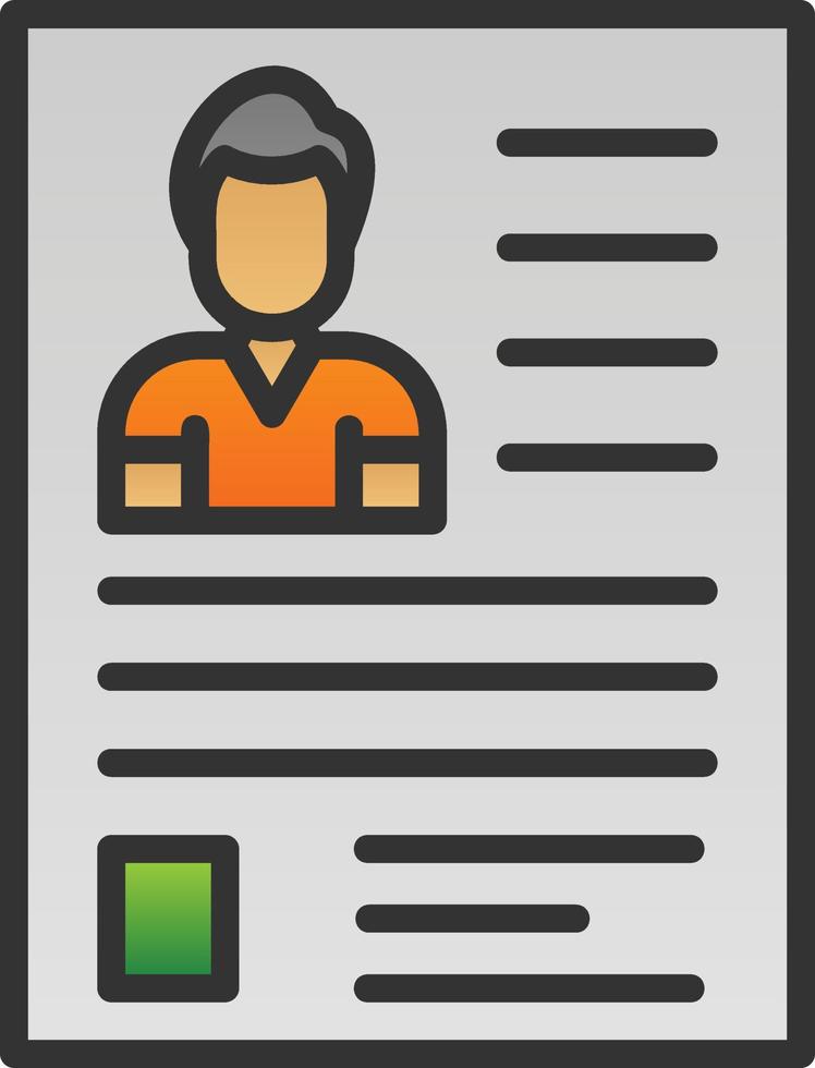 Resume Vector Icon Design
