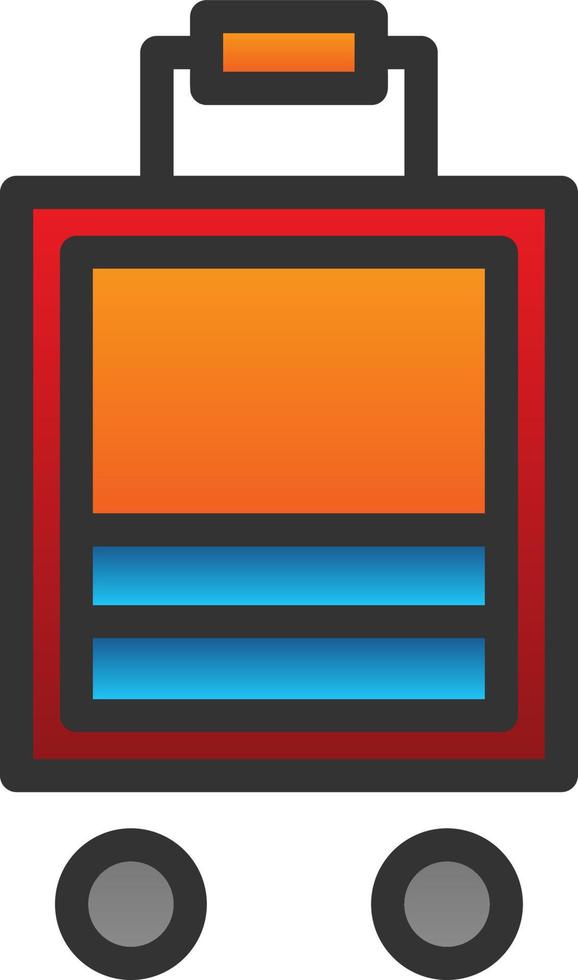 Baggages Vector Icon Design