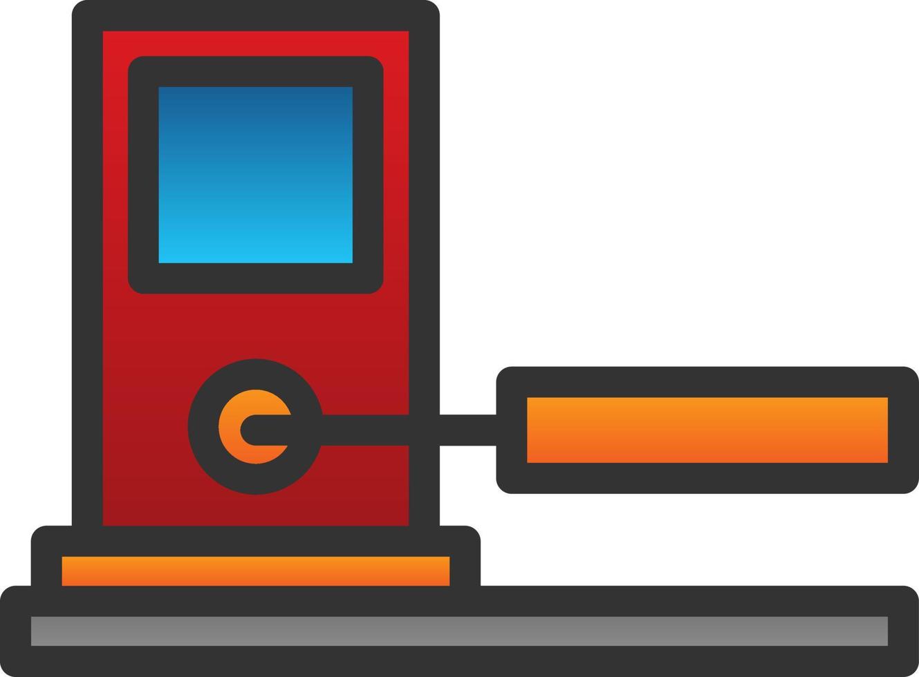 Toll Road Vector Icon Design