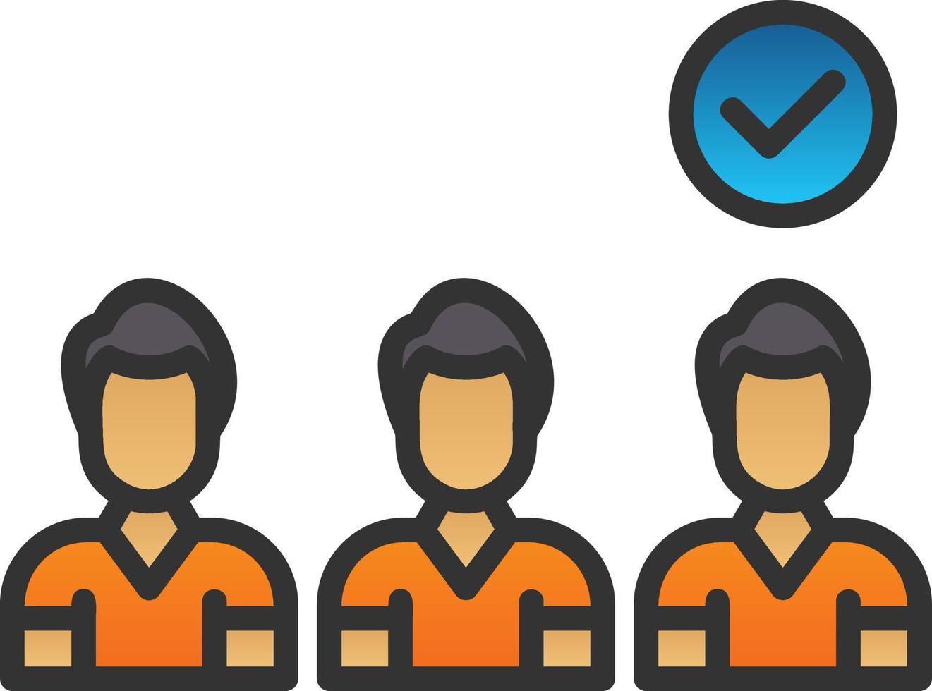 Selection Process Vector Icon Design