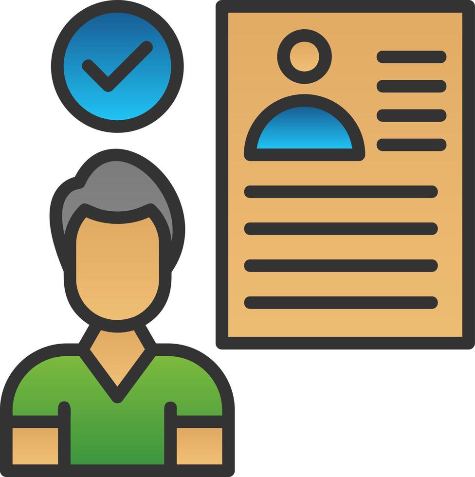 Hired Vector Icon Design