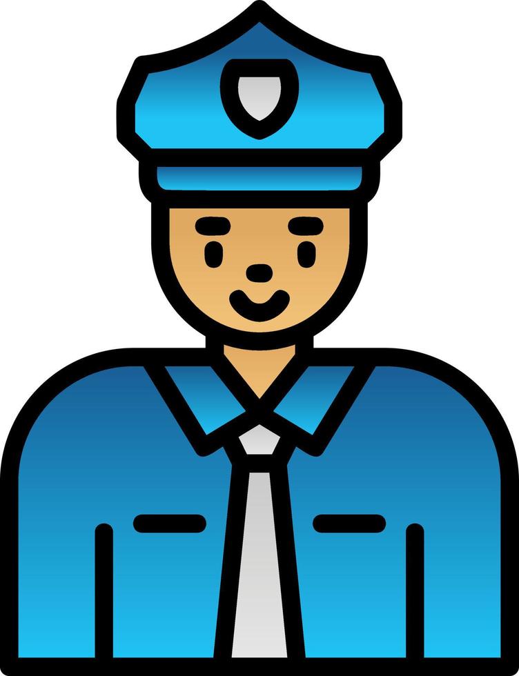 Policeman Vector Icon Design