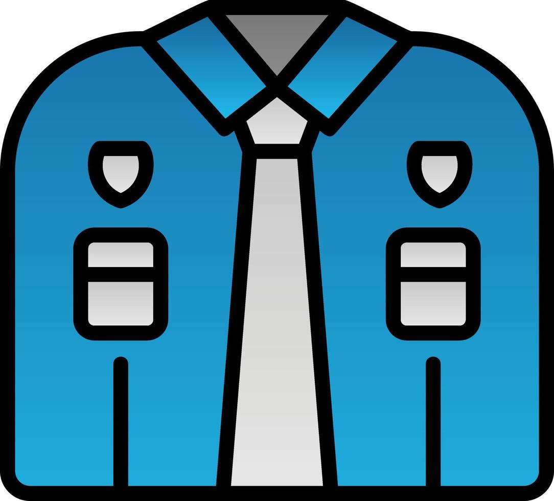 Police Uniform Vector Icon Design