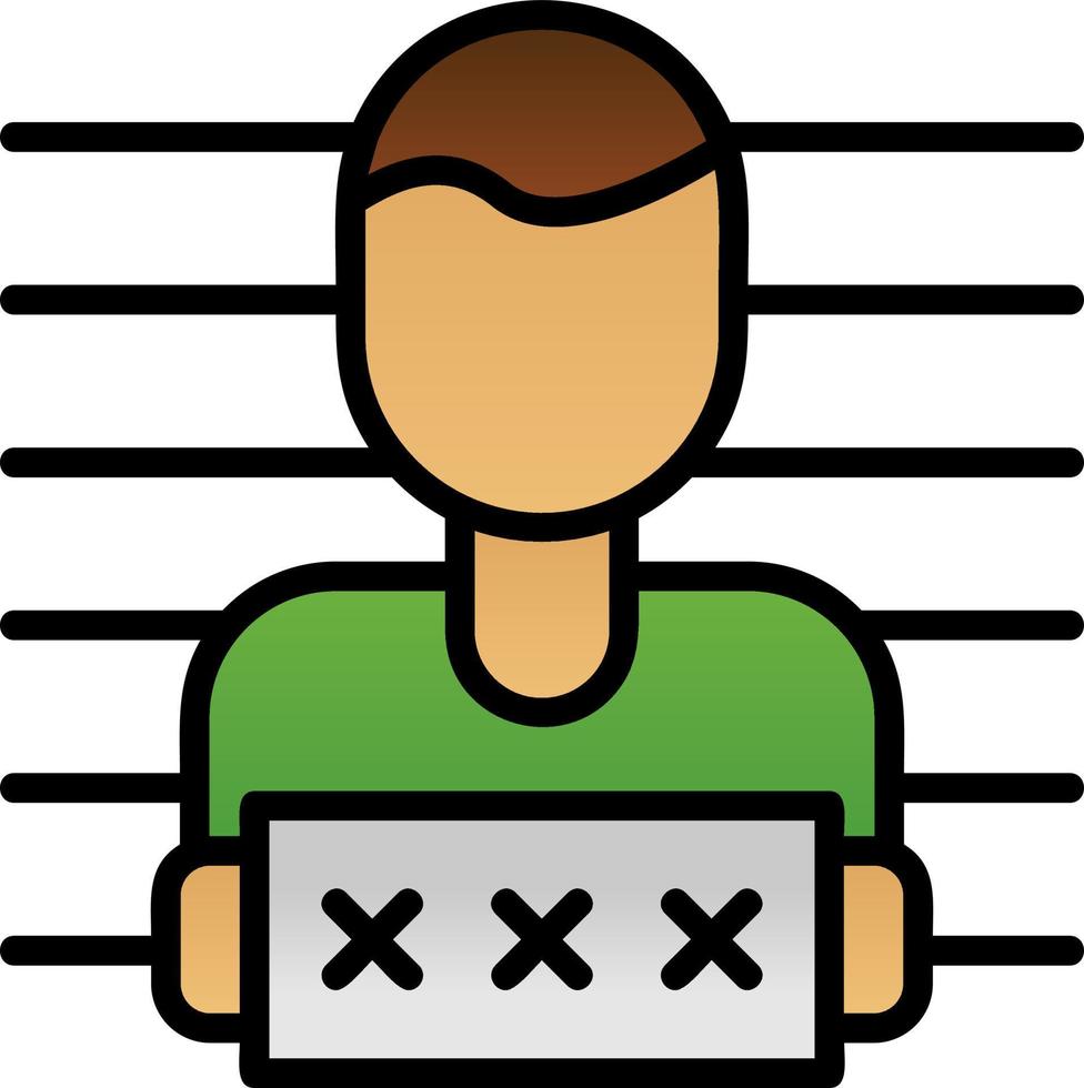 Mugshot Vector Icon Design