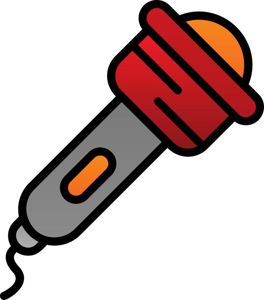 Flashlight Vector Icon Design