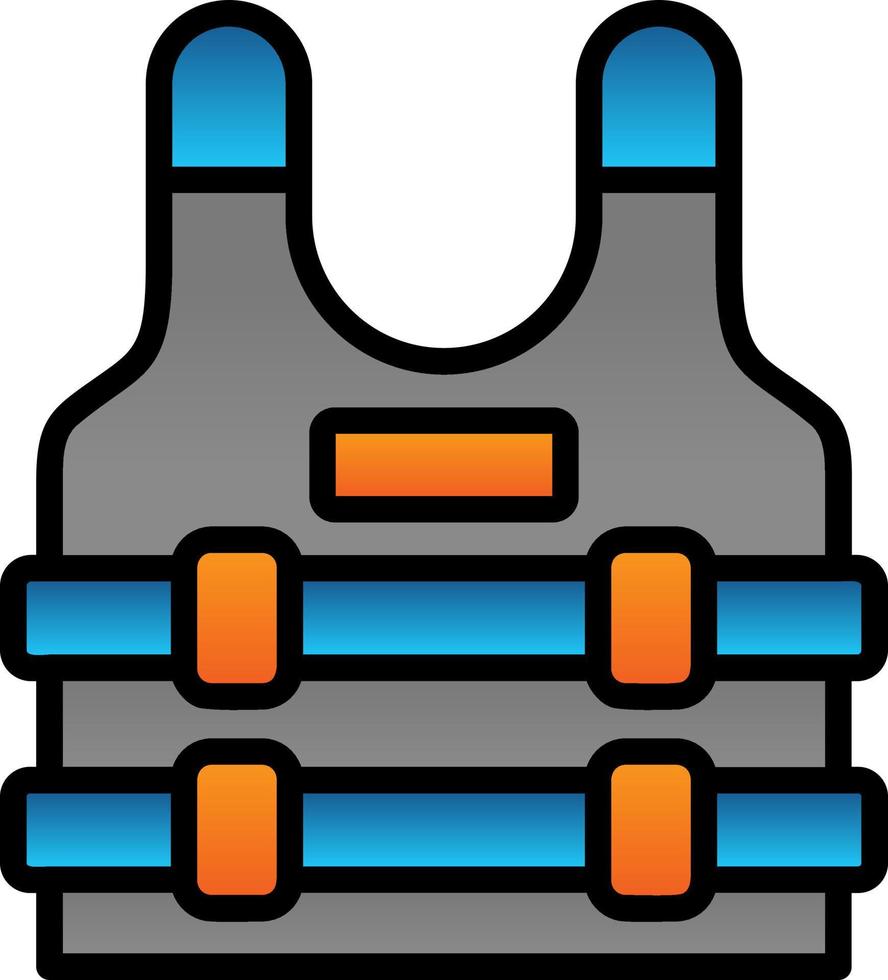 Bulletproof Vest Vector Icon Design