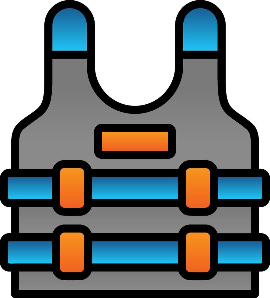 Bulletproof Vest Vector Icon Design