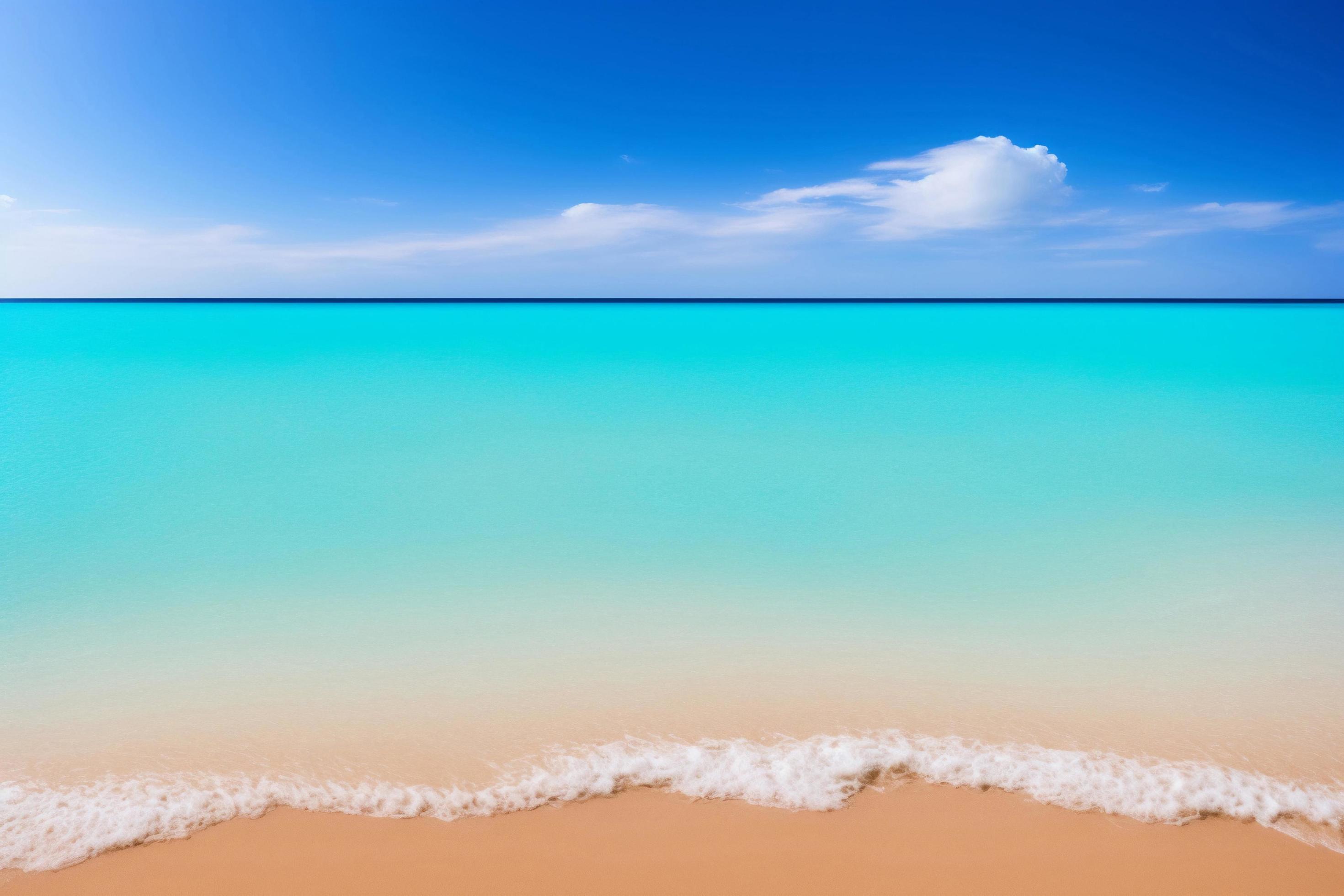 Beautiful tropical beach with blue ocean. White sand tropical ...