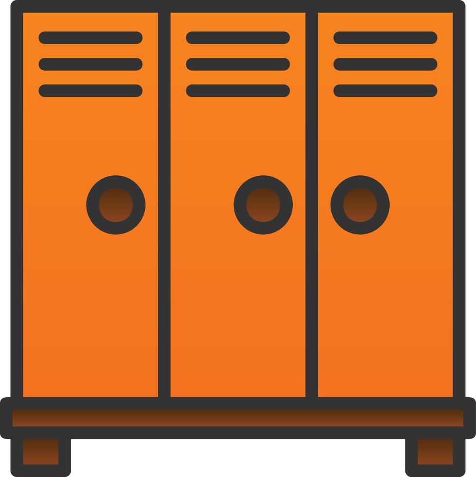 Locker Vector Icon Design