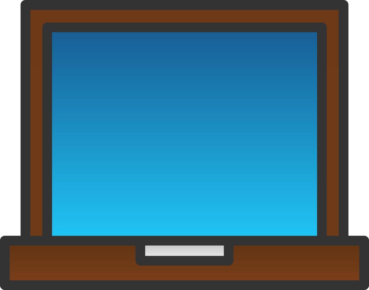 Laptop Screen Vector Icon Design