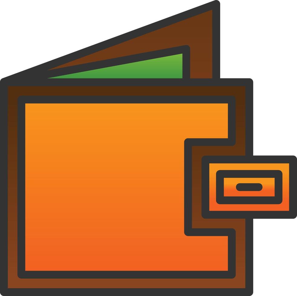 Wallet Vector Icon Design