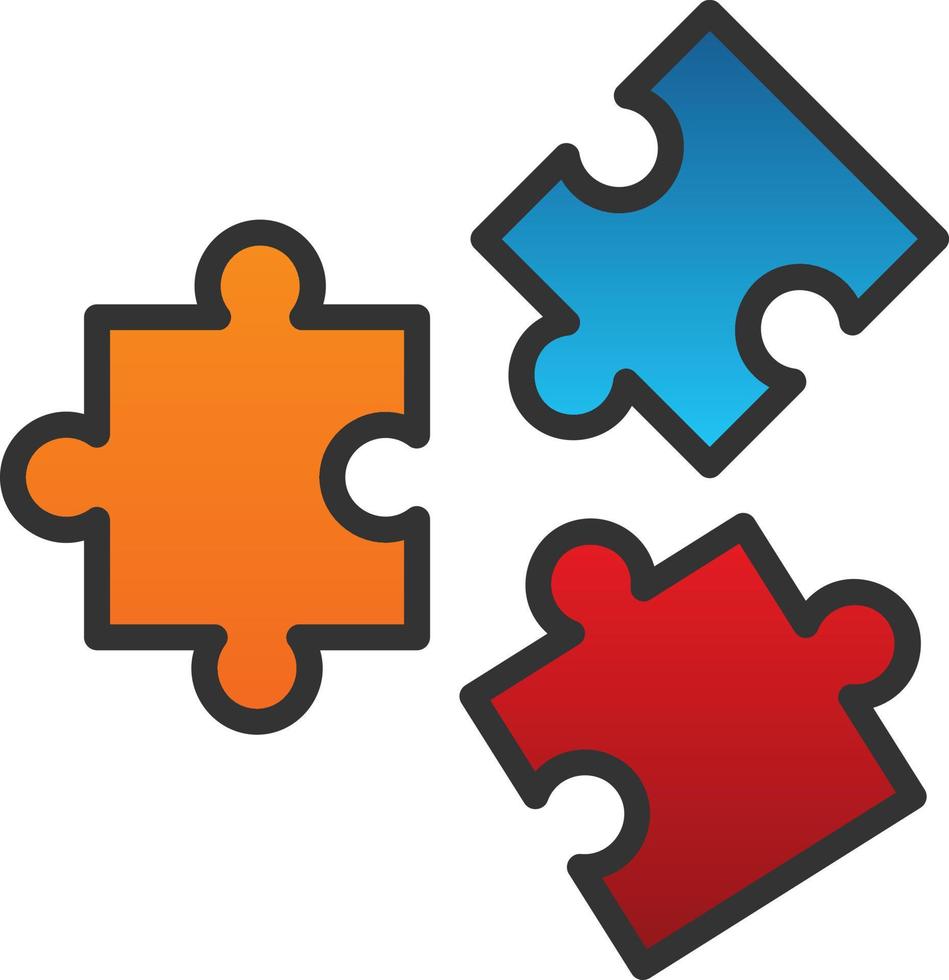 Puzzle Vector Icon Design