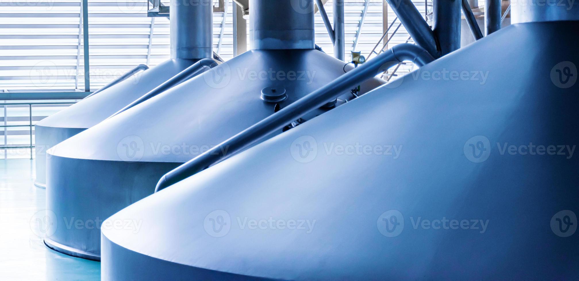 Large beer boiler in the brewery. photo