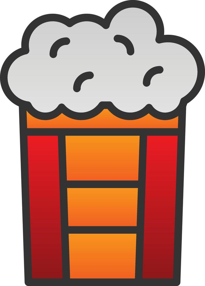 Popcorn Vector Icon Design