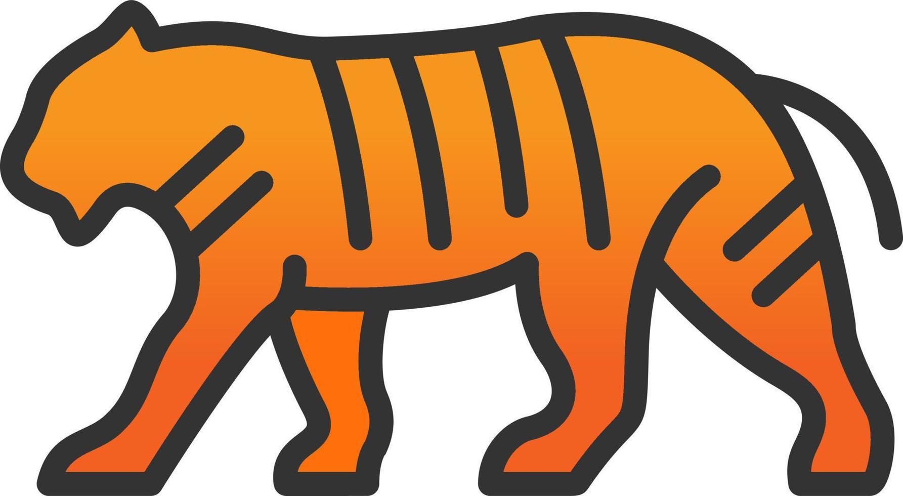 diseño de icono de vector de tigre