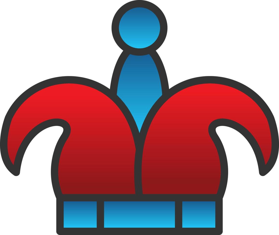 Joker Hat Vector Icon Design