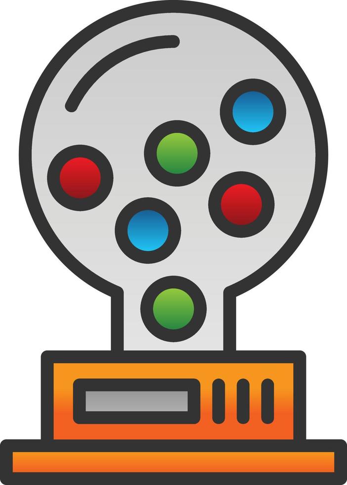 Gumball Machine Vector Icon Design