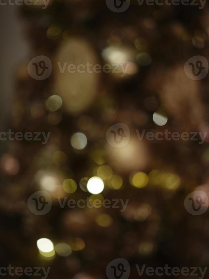Christmas and Happy new year on blurred bokeh christmas tree photo