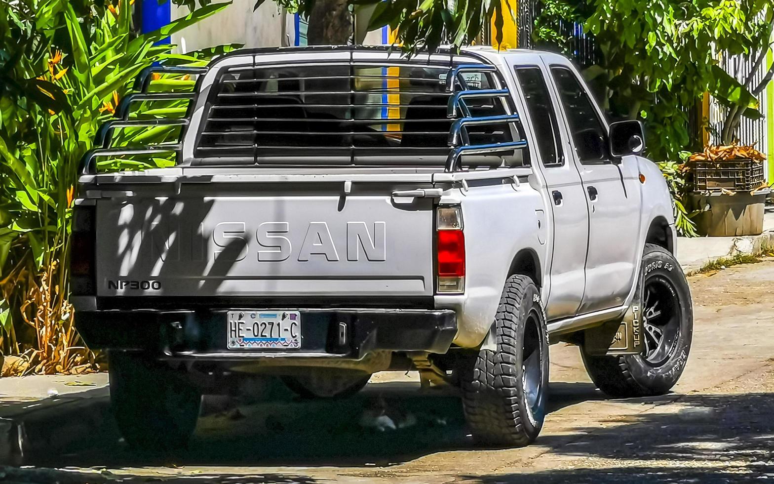 Puerto Escondido Oaxaca Mexico 2022 Various Mexican pickup trucks cars 4x4 Off-road vehicles Mexico. photo