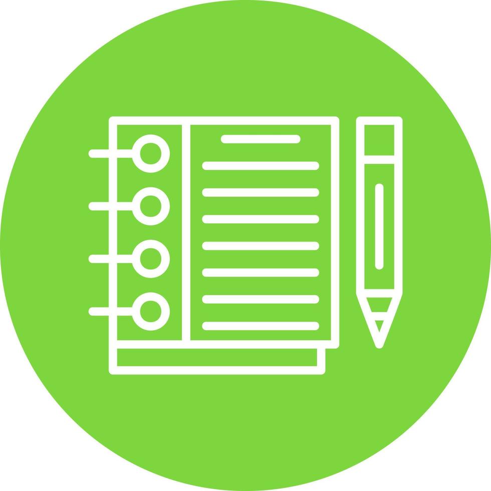Sketchbook Vector Icon Design