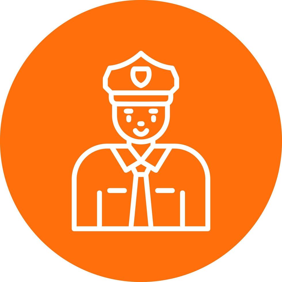 Policeman Vector Icon Design