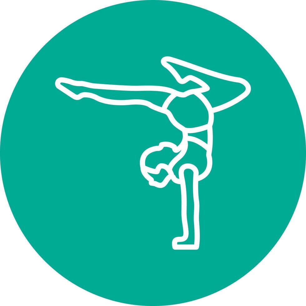 Acrobatic Vector Icon Design