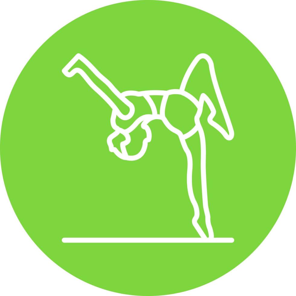 diseño de icono de vector de gimnasta