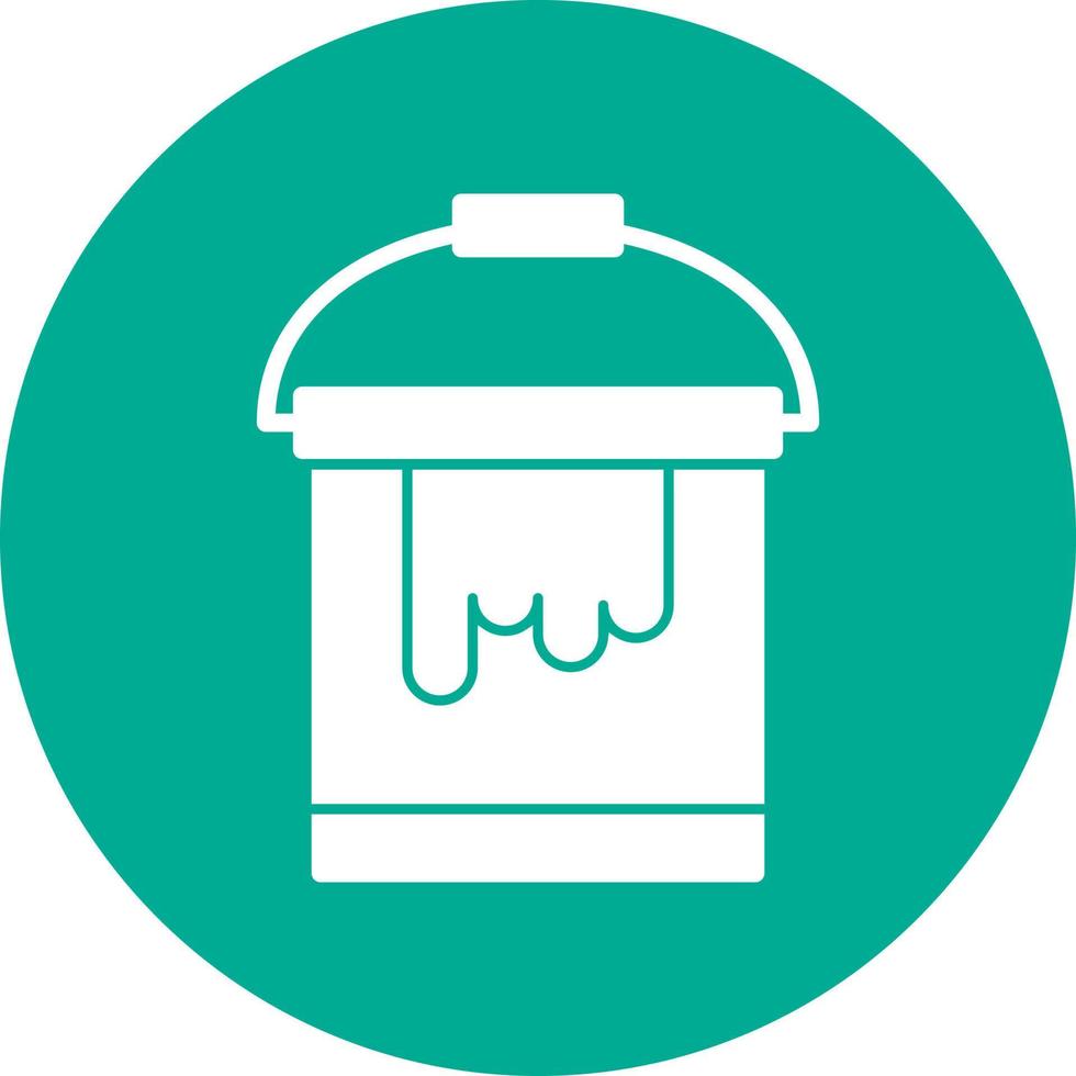 Paint Bucket Vector Icon Design