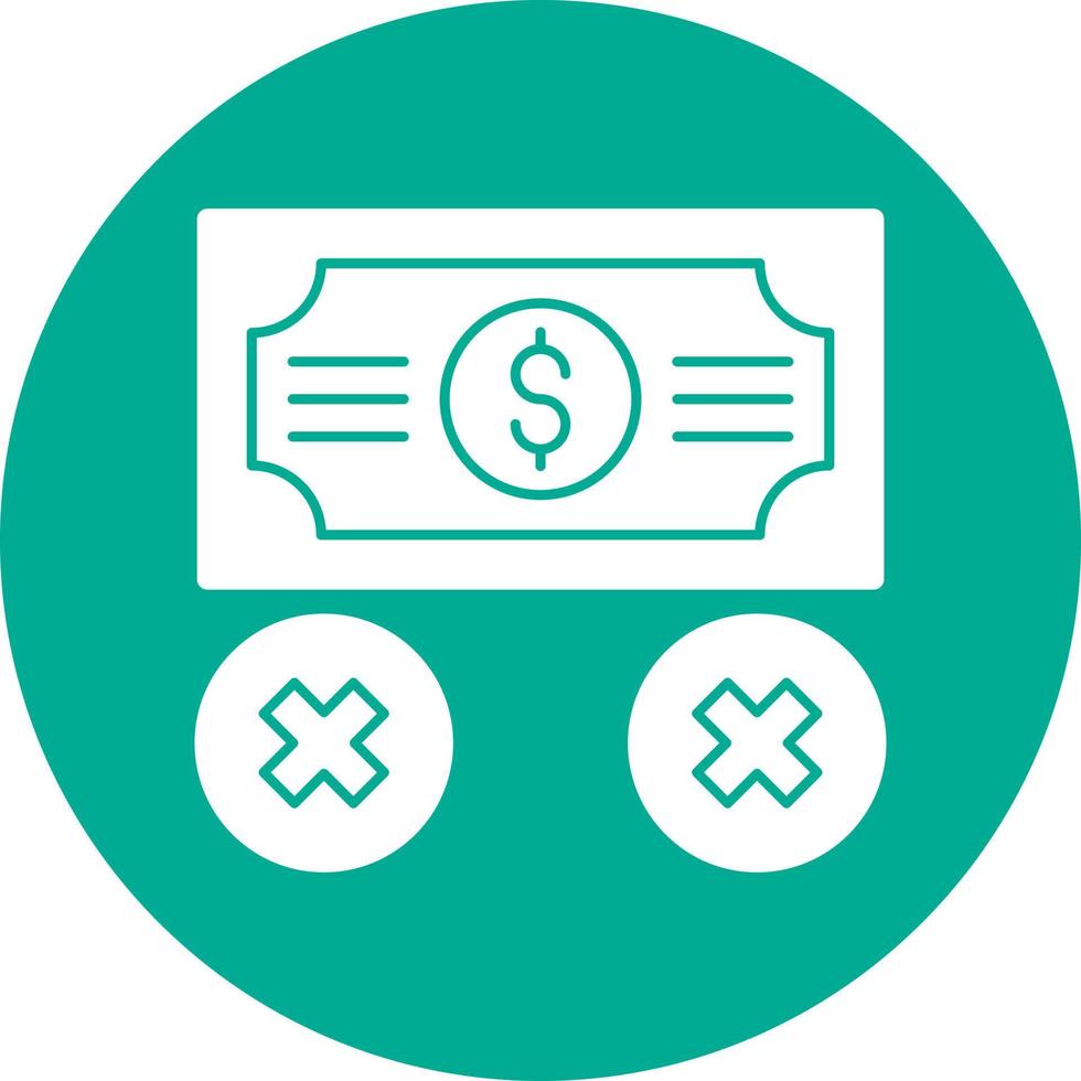 No Money Vector Icon Design