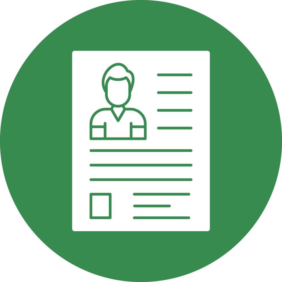 Resume Vector Icon Design