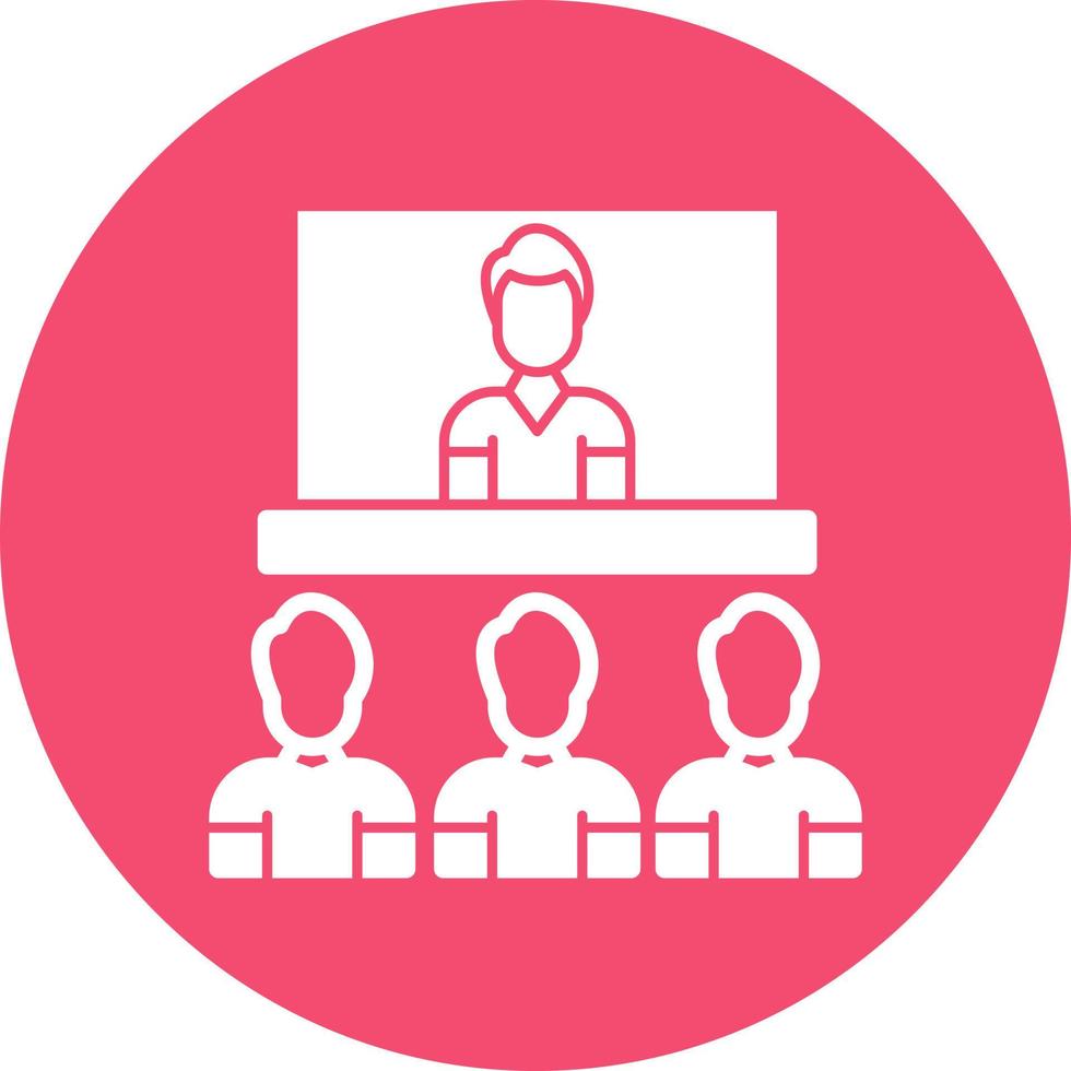 Video Conference Vector Icon Design