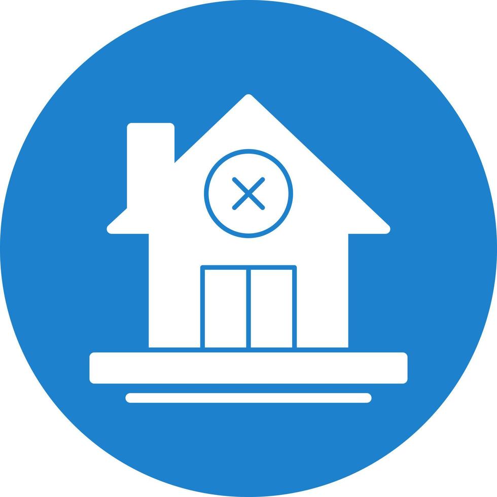 No Home Vector Icon Design