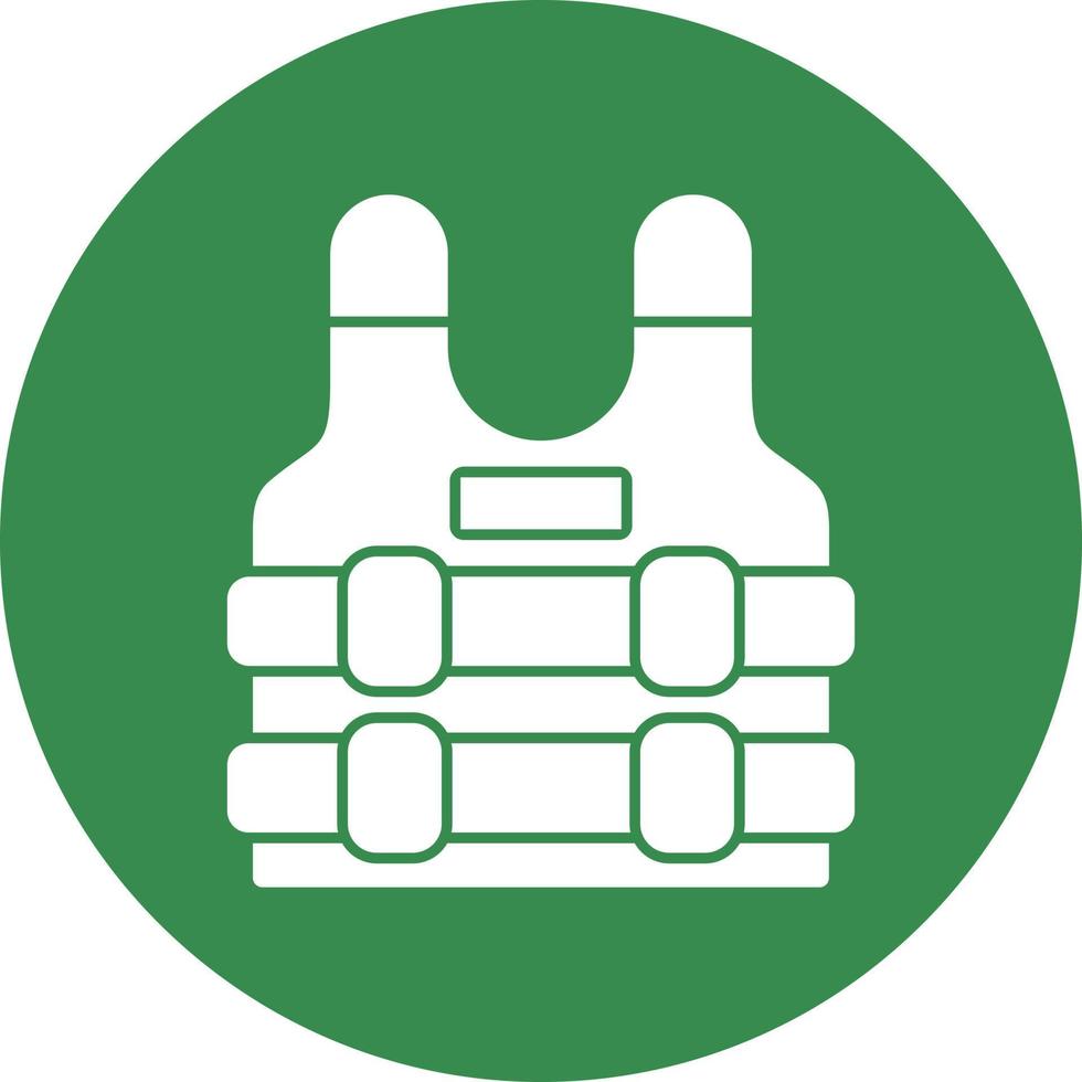 Bulletproof Vest Vector Icon Design