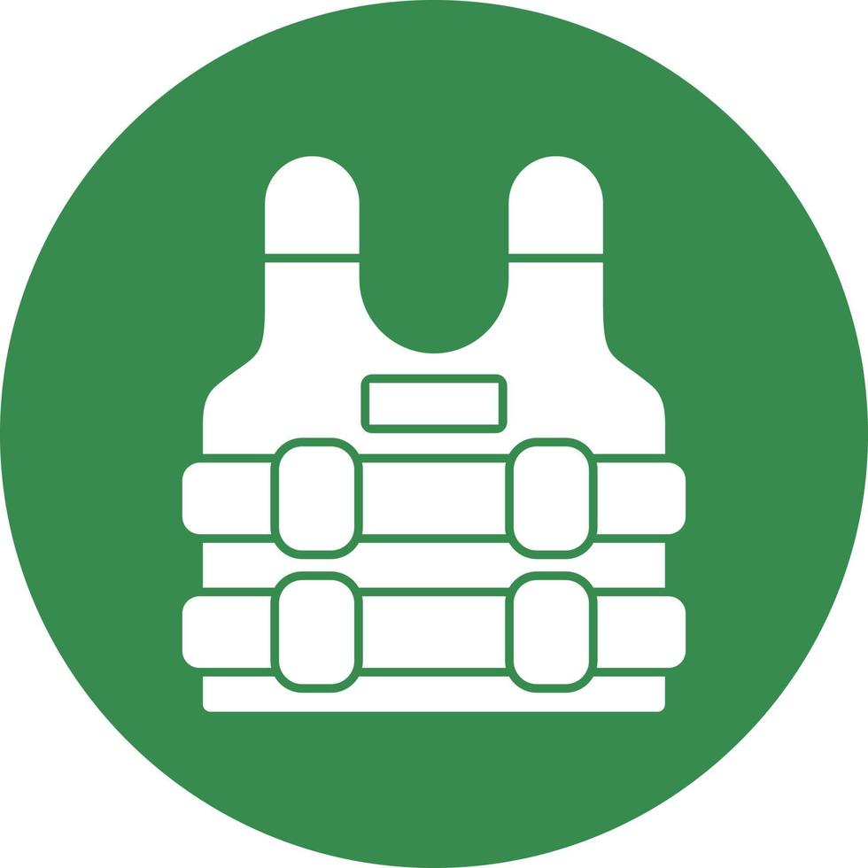 Bulletproof Vest Vector Icon Design