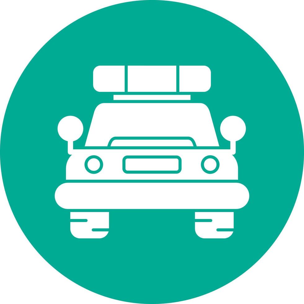 Police Car Vector Icon Design